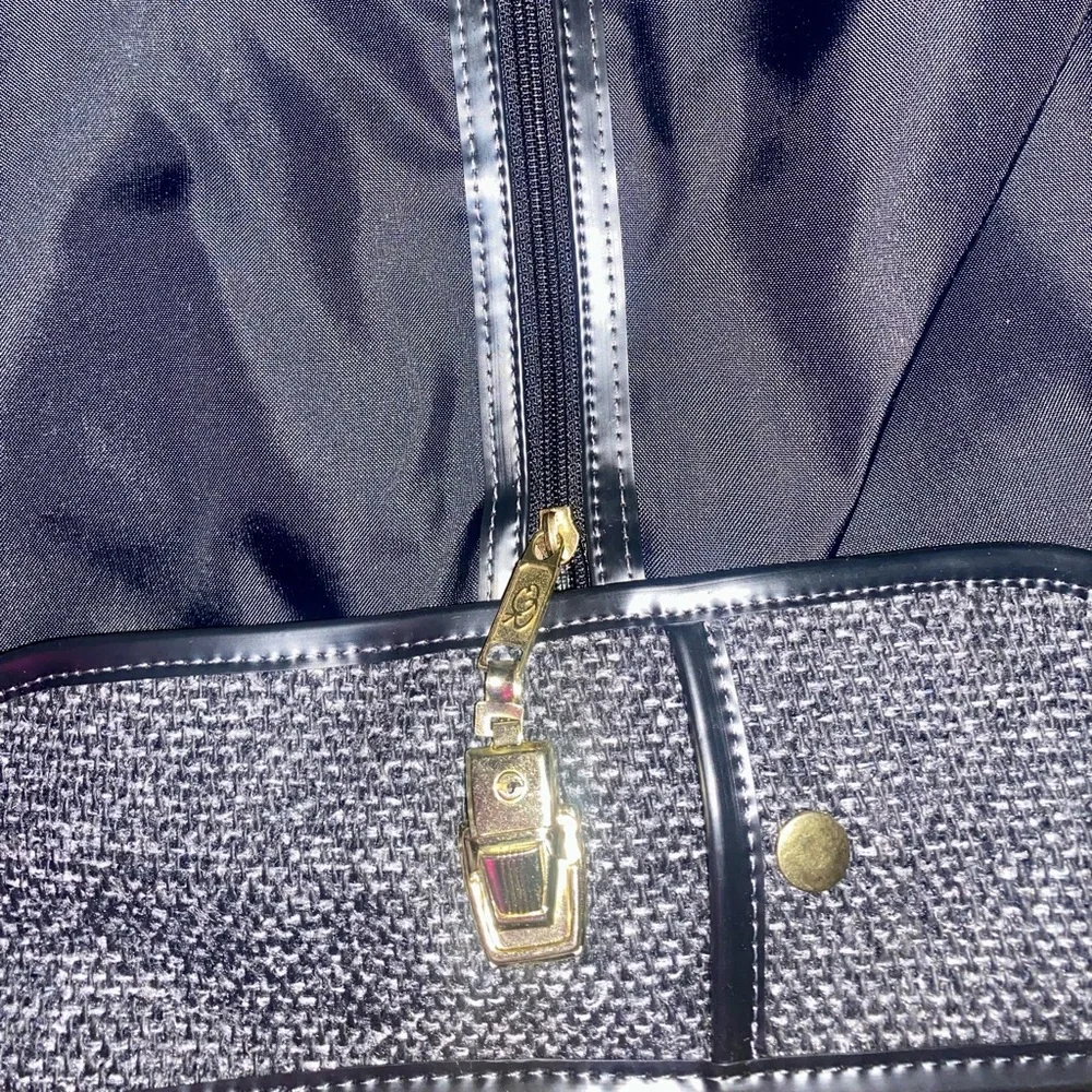 Vintage OSCAR DE LA RENTA Tweed Luggage Travel Garment Bag